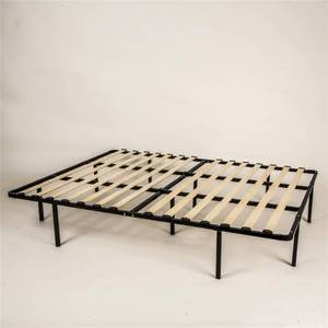 lot 8049 image: Sleep Master MyEuro SmartBaseWooden SlatMattress FoundationPlatform Bed FrameBox Spring Replacement, Queen