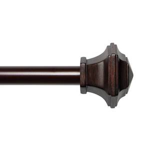 lot 8059 image: Chaps Home Urn 34 Diameter Window Curtain Rod and Finial Set