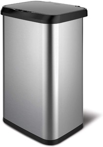 lot 7923 image: Motion Sensor Detection Trash Can Garbage Stainless Steel Large Bin Waste 20 Gal