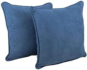 lot 7954 image: Blazing Needles 25-in. Square Microsuede Throw Pillows (Set of 2)- Retail$75.48