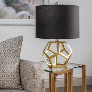 lot 7981 image: Josephine 20.5H Antique Gold Metal Table Lamp - 20.5H x 13.5Rnd- Retail$89.99