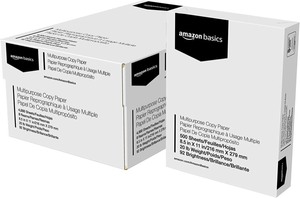 lot 7989 image: AmazonBasics Multipurpose Copy Paper 4000 Sheets 8.5x11