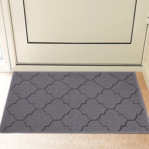 lot 8021 image: Refetone Gray Welcome Mat, 31x20 Inches