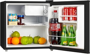 lot 8026 image: Midea 18 Inch Compact Refrigerator Black