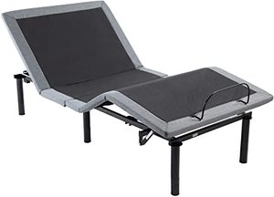 lot 8033 image: Amazonbasics Adjustable Bed Base- Twin XL - Retail$485.99