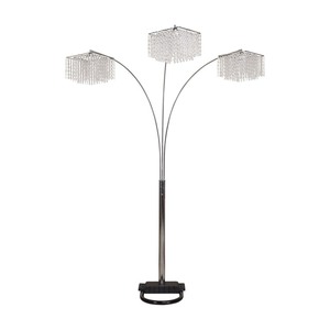lot 8046 image: Crystal Shade Floor Lamp - Retail$219.88