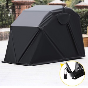 lot 8078 image: VEVOR Motor Tent Motorcycle Storage Tent Black