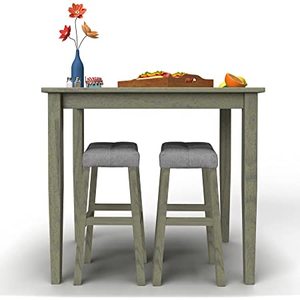 lot 8083 image: Nathaniel Home 3pc Dining Set Grey