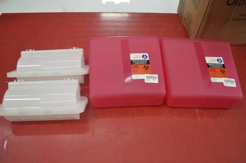 lot 2128 image: SHARPS CONTAINERS