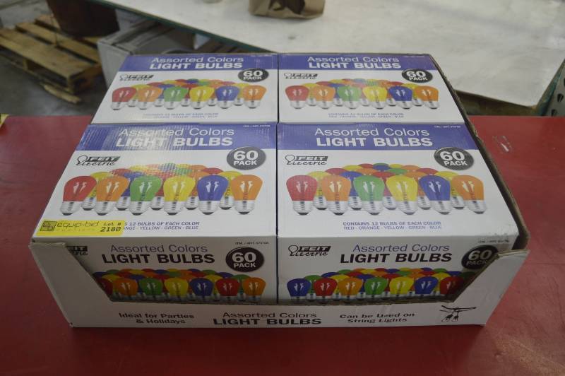 lot 2180 image: COLOR PARTY LIGHT BULBS