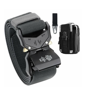 lot 4478 image: BESTKEE Tactical Belt, Nylon Military Rigger Belts Heavy Duty Work Belt with Molle Pouch & Hook