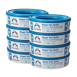 lot 4489 image: Mama Bear Diaper Pail Refills 8 Packs of 270 each 2160 Count