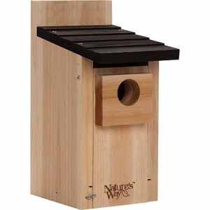 lot 4490 image: Cedar Bluebird House, 5-12 in. x 8-18 in. x 12 in., CWH3 varies from stock photo