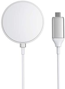 lot 4510 image: Magnetic Wireless Charger, Anker Wireless Charger with 5ft Built in USB-C Cable, PowerWave Magnetic Pad, 7.5W Charging for iPhone 12  12 Pro  12 Pro Max  12 Mini (No AC Adapter may vary from stock photo did not break the seal