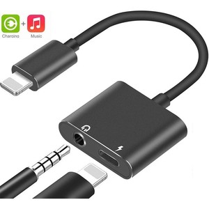 lot 4521 image: iPhone Adapter for AUX Charger, 2 in 1 Lightning to 3.5mm iPhone Jack AUX Audio Adapter & Charger for iPhone 1111 ProXSXRX8 7 6, iPad, iPod, Support Calling & Music,Black