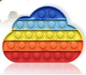 lot 4534 image: Rainbow Cloud Popper Fidget Toy