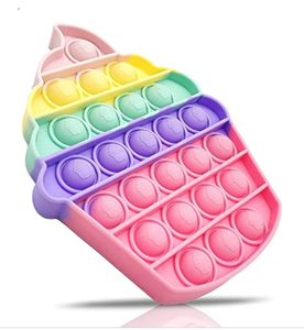 lot 4542 image: Push Pop Bubbles Fidget Sensory Toy, Silicone Bubble Popper Soft Squeeze Toy Gifts for Adults Kids Women Desktop Game Toy for Autism Special Needs cupcake