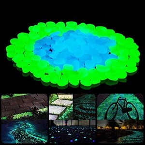 lot 4625 image: SUNNEST Glow in The Dark Garden Rocks, Decor Pebbles Stones for Indoor and Outdoor, DIY Decorative Luminous Stones for Yards Lawns Walkways Garden Driveway Plants and Aquarium