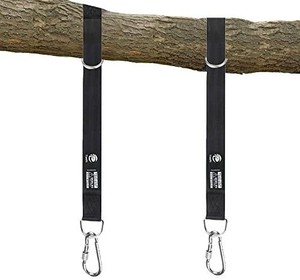 lot 4636 image: Hammock Straps for Tree Swing Straps Hanging Kit -Short Hanging Straps,Heavy Duty Tree Strap Sling Easy Install for Any Swing Hammocks Rope Sandbag Seat Hangers
