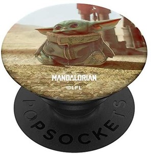 lot 4655 image: Star Wars The Mandalorian The Child PopSockets PopGrip Swappable Grip for Phones & Tablets varies from stock photo