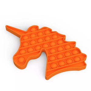 lot 4657 image: Push Pop Pop Bubble Pop It Fidget Toy,Autism Special Needs Stress Reliever,Squeeze Sensory Toy for Adults Kids, Unicorn Shape Squeeze Toys