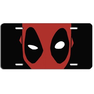 lot 4687 image: Deadpool vanity aluminum vehicle license plate car truck SUV tag varies from stock photo