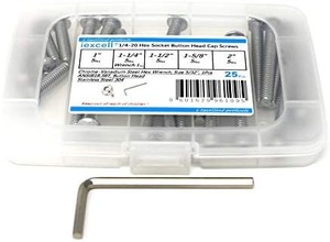 lot 4719 image: iexcell 14 hex socket button head cap screws varies slightly from stock photo