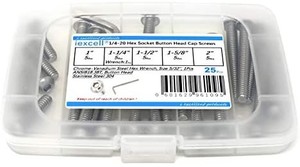lot 4720 image: iexcell 14 hex socket button head cap screws varies slightly from stock photo