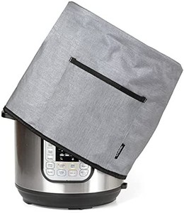 lot 7562 image: Pressure Cooker Cover with Storage Pocket Compatible With Instant Pot 6 Quart Pressure Cooker - Small Appliance Dust Cover Measuring 6-8 qt