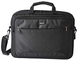 lot 7571 image: Amazon Basics 15.6-Inch Laptop Computer and Tablet Shoulder Bag Carrying Case, Black, 1-Pack