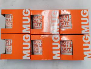 lot 7603 image: just walk out shopping coffee cup  bonus 6 cups for 1 money