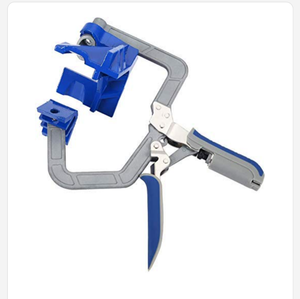 lot 4751 image: Dusdombr 90 Degree Corner Clamp, Right Angle Clamp Tools, Multifunction Corner Jig, Face Frame Woodwork Right Fixed Woodworking T Joints Miter Fit Tool