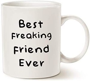 lot 4752 image: Best Friend Coffee Mug, Best Friend Ever Best Holiday Gifts for Friend Cup White, 11 Oz varies from stock photo