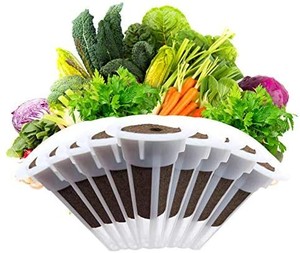 lot 4755 image: 50Pcs Grow Baskets Set, Grow Plant Basket Pod for Indoor Growing Garden AeroGarden Hydroponic Garden System (Round