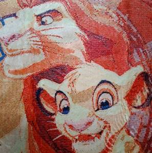 lot 7676 image: LION KING MAT JUST CANT WAIT TO BE KING fuzzy soft