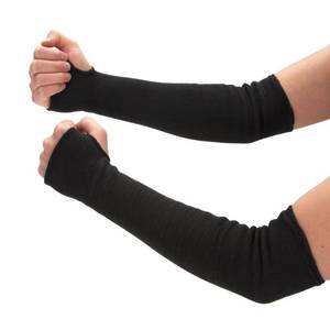 lot 7718 image: STEELMAN 60020 Kevlar Safety Sleeve, Cut-resistant, Protects against Heat, Oil, and Water, Double Layer protection (Pair) Black
