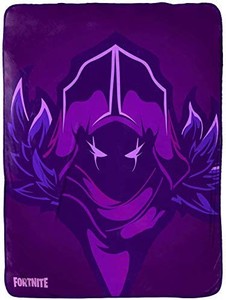 lot 7726 image: Jay Franco Fortnite Raven Raschel Blanket - Measures 40 x 50 inches, Kids Bedding - Fade Resistant Super Soft (Official Fortnite Product