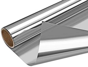 lot 7747 image: Arthome One Way Window Film Daytime Privacy Window Tint for Home UV Blocking Mirror Film Non-Adhesive Static Cling Heat Control Reflective Glass Film for Home and Office, 23.6 Inch x 8.3 Feet