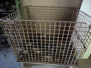 lot 1022 image: Large Metal Container with CNC Parts