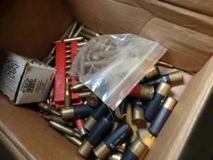 lot 1058 image: Mixed Box Lot of Ammo  2  Soft Gun Cases