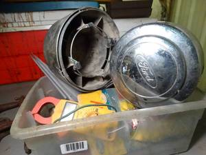 lot 1071 image: Ford Hubcaps  Misc Fishing and More