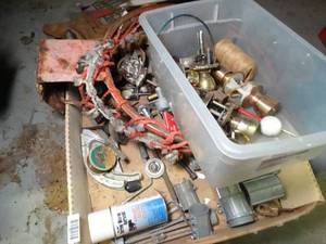 lot 1081 image: Misc Bin - B-Ball Basket - Door Handles - Pipe Bender - 