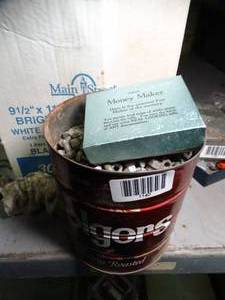lot 1140 image: Tin Full of Nuts and Bolts and a Money Maker