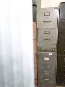lot 1339 image: 2 - 2 Drawer Metal File Cabinets