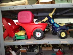 lot 1356 image: Fisher Price Kids Toys - Yard Equip Chairs Etc.