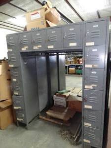 lot 1185 image: Arched Locker Unit
