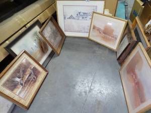 lot 1199 image: Lot of Framed Wall Art