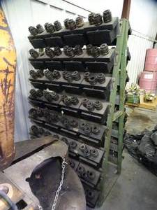 lot 1207 image: Double Sided Rack w CNC Components  Contents