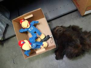 lot 1435 image: KU and Monkey Stuffed animals
