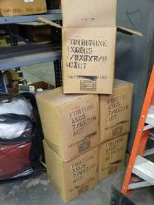 lot 1464 image: 5 - 50Lbs Boxes of Tumbling Media  for Deburring Machine